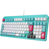 ASUS TUF Gaming K3 Gen II Hatsune Miku Edition, Gaming-Tastatur türkis/mehrfarbig, DE-Layout