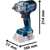 Bosch Professional Akku-Schlagschrauber GDS 18V-450 HC Professional, 18Volt blau/schwarz, 2x Li-Ion Akku ProCORE18V 4,0Ah, Bluetooth Modul, in L-BOXX
