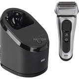 Braun Series 8 8567cc , Rasierer silber/schwarz