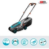 GARDENA Akku-Rasenmäher PowerMax 32/18V P4A Ready-To-Use Set, 18Volt schwarz/grau, Li-Ion Akku 4,0Ah, POWER FOR ALL ALLIANCE