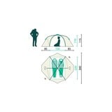 Jack Wolfskin Kuppelzelt REAL DOME LITE II grün, Modell 2024