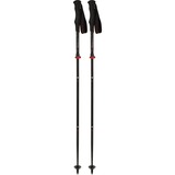 Komperdell Carbon FXP.4 Trail Ultralight Compact, Fitnessgerät schwarz/rot, 1 Paar, 105-125 cm