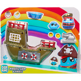 MGA Entertainment DohKins Pirate Ship Playset, Kneten 