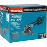 Makita Akku-Winkelschleifer GA008GM201 XGT, 40Volt blau/schwarz, 2x Li-Ion XGT Akku 4,0Ah, MAKPAC Gr.4