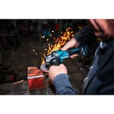 Makita Akku-Winkelschleifer GA008GM201 XGT, 40Volt blau/schwarz, 2x Li-Ion XGT Akku 4,0Ah, MAKPAC Gr.4