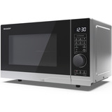 SHARP YC-PG204AE-S, Mikrowelle silber/grau
