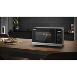 SHARP YC-PG204AE-S, Mikrowelle silber/grau