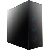 ARCTIC Xtender Mirrow Black Design, Tower-Gehäuse schwarz, Tempered Glass x 2 (verspiegelt)
