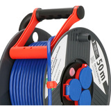 Brennenstuhl Garant IP44 Outdoor-Kabeltrommel, 3-fach schwarz/blau, 50 Meter
