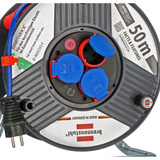 Brennenstuhl Garant IP44 Outdoor-Kabeltrommel, 3-fach schwarz/blau, 50 Meter