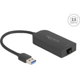 DeLOCK USB Typ-A Adapter zu 2,5 Gigabit, LAN-Adapter schwarz