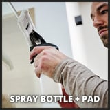 EINHELL BRILLIANTO, Fenstersauger rot, ohne Akku und Ladegerät