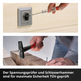 EINHELL E-Case Werkzeugkoffer Universal, 80-teilig, Werkzeug-Set schwarz/rot