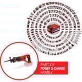 EINHELL Power X-Change Akku-Säbelsäge TE-AP 18 Li - Solo, 18Volt rot/schwarz, ohne Akku und Ladegerät