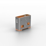 Lindy USB Port Schloss (10 Stück) ohne Schlüssel, Diebstahlschutz orange, Code: ORANGE