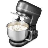 Medion Life 3-in-1 Digitale Küchenmaschine MD18430 grau, 1.200 Watt, 5 Liter Schüssel, inkl. Fleischwolf und Mixeraufsatz