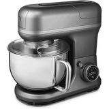 Medion Life 3-in-1 Digitale Küchenmaschine MD18430 grau, 1.200 Watt, 5 Liter Schüssel, inkl. Fleischwolf und Mixeraufsatz