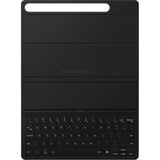 Samsung Book Cover Keyboard Slim, Tablethülle schwarz, DE-Layout, Samsung Galaxy Tab S9 | S9 FE | S10 FE | S10 Lite