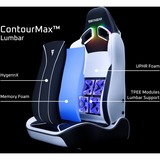 Vertagear Gaming-Stuhl PL4800 schwarz/weiß, ContourMax Lumbar, VertaAir, Hygennx