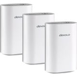devolo WiFi 7 Mesh BE6500 3-Pack, Router weiß, 3x WiFi 7 Mesh BE6500