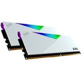 ADATA DIMM 32 GB DDR5-5200 (2x 16 GB) Dual-Kit, Arbeitsspeicher weiß, AX5U5200C3816G-DCLARWH, XPG LANCER RGB, INTEL XMP