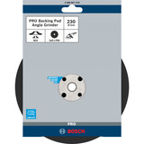 Bosch PRO Backing Pad, Stützteller für Fiberschleifscheiben 230mm, M14, Schleifteller weich, für Winkelschleifer mit Spannmutter