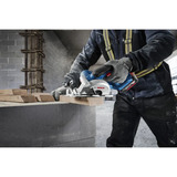 Bosch Professional Akku-Handkreissäge GKS 18V-51 Professional solo, 18Volt blau/schwarz, ohne Akku und Ladegerät, Ø 140mm, in L-BOXX