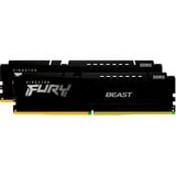 Kingston FURY DIMM 16 GB DDR5-6000 (2x 8 GB) Dual-Kit, Arbeitsspeicher schwarz, KF560C30BBEK2-16, Fury Beast, INTEL XMP, AMD EXPO