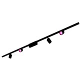 Philips Hue Perifo Basis-Set für die Decke (gerade, 4 Spots), Leuchte schwarz