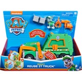 Spin Master Paw Patrol Rockys Deluxe-Recycling-Truck, Spielfahrzeug mit Sammelfigur und 3 Werkzeugen