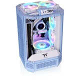 Thermaltake The Tower 250 Hydrangea Blue, Tower-Gehäuse hellblau, Tempered Glass