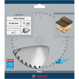 Bosch Professional PRO Wood Kreissägeblatt, Ø 165mm, 36Z Bohrung 30mm, für Handkreissägen