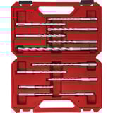 EINHELL Hammerbohrer-Satz SDS-plus, 12-teilig rot, Ø 5-14mm, Transportkoffer