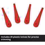 EINHELL Power X-Change Akku-Rasentrimmer GC-CT 18/2411 Li P-Solo, 18Volt rot/schwarz, ohne Akku und Ladegerät