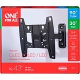 ONE FOR ALL WM4241, Wandhalterung schwarz, neigbar, schwenkbar