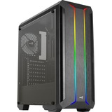 Aerocool Skyline ARGB, Tower-Gehäuse schwarz, Seitenteil aus Acryl