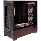 Antec Flux Pro Noctua Edition, Tower-Gehäuse schwarz/holz, inkl. NA-FH1 Lüfter-Hub