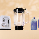 Cecotec Standmixer Power Black Titanium RetroBlue hellblau, 1.200 Watt, 1,5 Liter