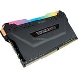 Corsair DIMM 16 GB DDR4-3600  , für AMD Optimiert , Arbeitsspeicher schwarz, CMW16GX4M1Z3600C18, Vengeance RGB PRO, INTEL XMP