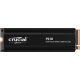 Crucial P310 4 TB mit Kühlkörper, SSD PCIe 4.0 x4, NVMe, M.2 2280