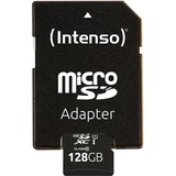 Intenso UHS-I Performance 128 GB microSDXC, Speicherkarte schwarz, UHS-I U1, Class 10