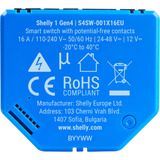 Shelly 1 Gen4 , Relais blau, 4er Pack