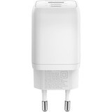 goobay USB-C Schnellladegerät Nano, PD, GaN, 65 Watt weiß, 1x USB-A, 2x USB-C PD, Charge 3.0