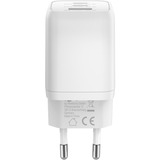 goobay USB-C Schnellladegerät Nano, PD, GaN, 65 Watt weiß, 1x USB-A, 2x USB-C PD, Charge 3.0