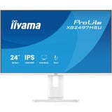 iiyama ProLite XB2497HSU-W1, LED-Monitor 60.5 cm (23.8 Zoll), weiß (matt), FullHD, IPS, HDMI, DP, USB-Hub, erg. Standfuß, 120Hz Panel