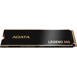 ADATA LEGEND 960 4 TB, SSD dunkelgrau/gold, PCIe 4.0 x4, NVMe 1.4, M.2 2280