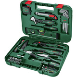 Bosch Heimwerken & Garten Advanced Hand Tool S, 52-teilig, Werkzeug-Set grün, mit Werkzeugkoffer