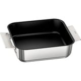 Bosch Home Pro Induction Flex Pfannen-Set HEZ9FF040, 4-teilig edelstahl/schwarz, 1x groß, 1x medium, 2x klein mit Glasdeckel