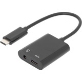 Digitus USB-C Adapter auf USB-C + 3,5mm Klinke schwarz