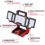 EINHELL Professional Akku-Lampe TP-CL 18/3000 Li Set - Solo, 18Volt, Baustrahler rot, ohne Akku und Ladegerät, inkl. Stativ